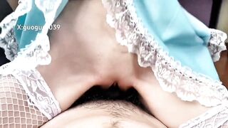 清纯小仙女小姐姐【锅锅酱】大奶女仆全程女上位榨精，白嫩美乳极品身材甚是诱人！大屌撑满润滑湿暖蜜穴 源码高清！高清1080P原版首发