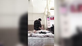 艺术学院舞蹈小美女暑假带学弟男友回家玩操爱 小男友生猛输出很是耐操！