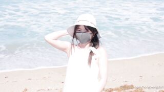 海滩漫步的一天