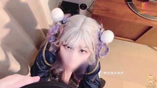 [糖心Vlog] 万圣节僵尸妹妹帮你实现淫邪愿望 - 鸡教练
