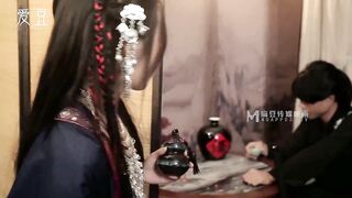 【麻豆传媒】国风女神-文冰冰【苗疆少女】纵情泄欲的桃花盅，高清720P原版首发【MAD-036】